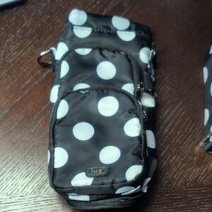 Gently Used Lug Huggie In Large Black Dot!